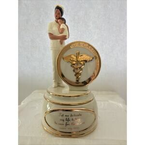 Ardleigh Elliott Care Giving Nurse Baby On The Wings Of Love Music Box 2002 A73